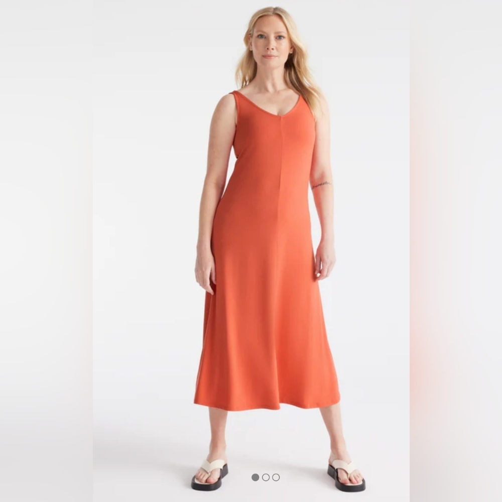 EVERYDAY KNIX MIDI TANK DRESS SIZE XS NEW